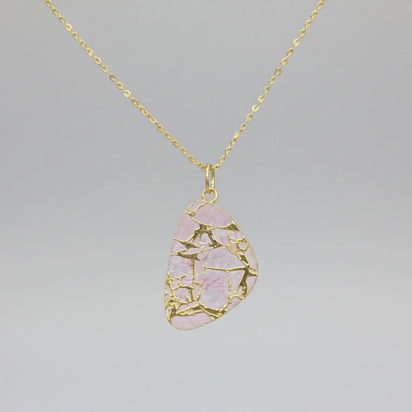Gold Plated Gemstone Necklace