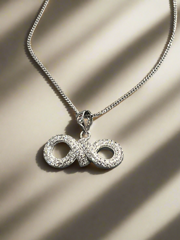 Eternal Elegance: Sterling Silver Infinity Necklace