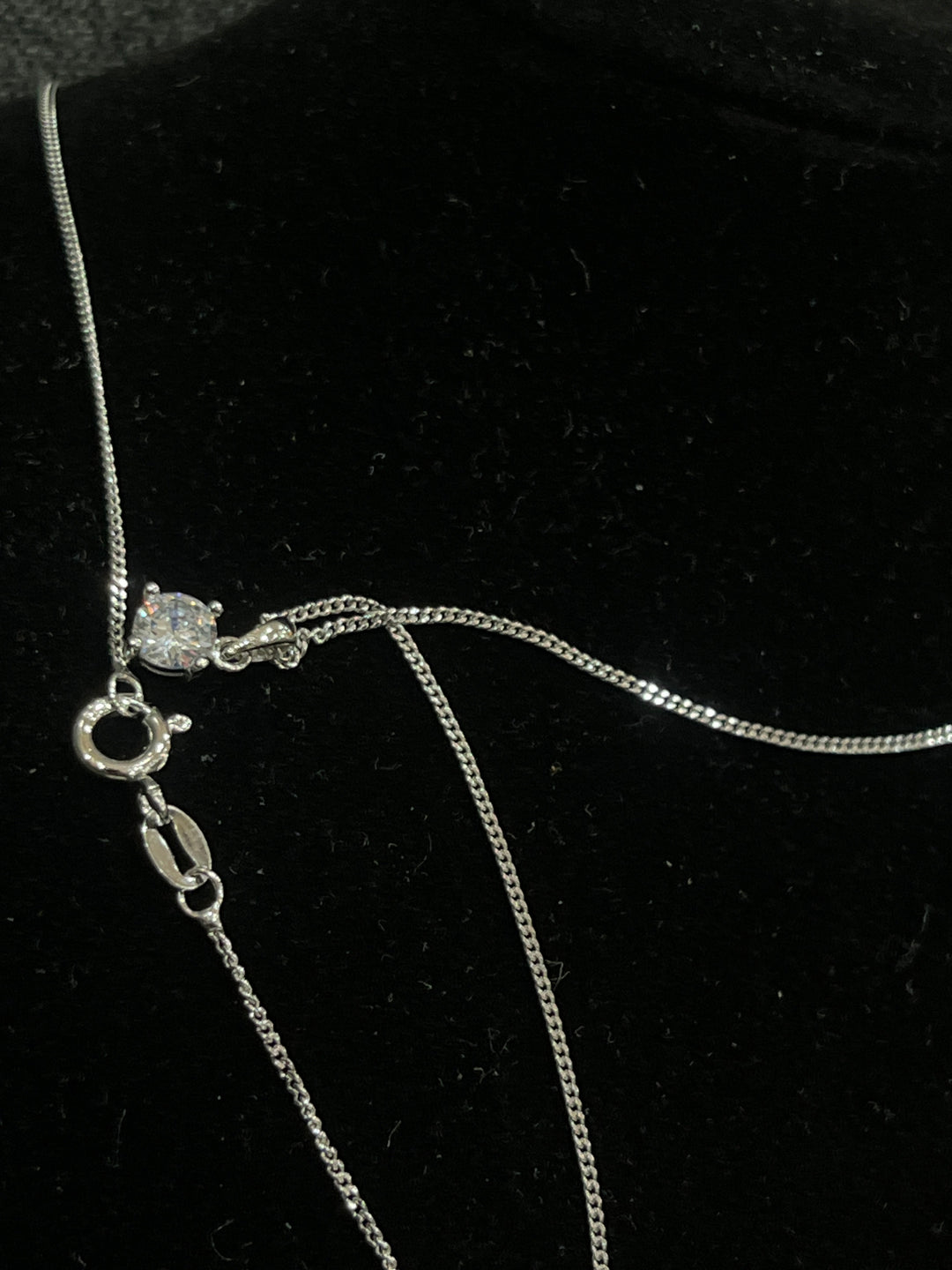 Tiny Heart & Diamond Sterling Silver Jewellery Set