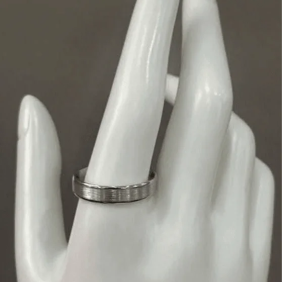 Sterling Silver Men's Ring - 10
