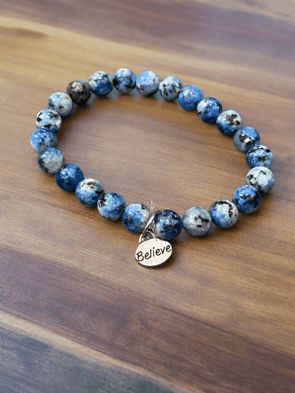 Strength from Soladite: Handmade Bracelet with Blue Love - Saras Beads & Jewellery
