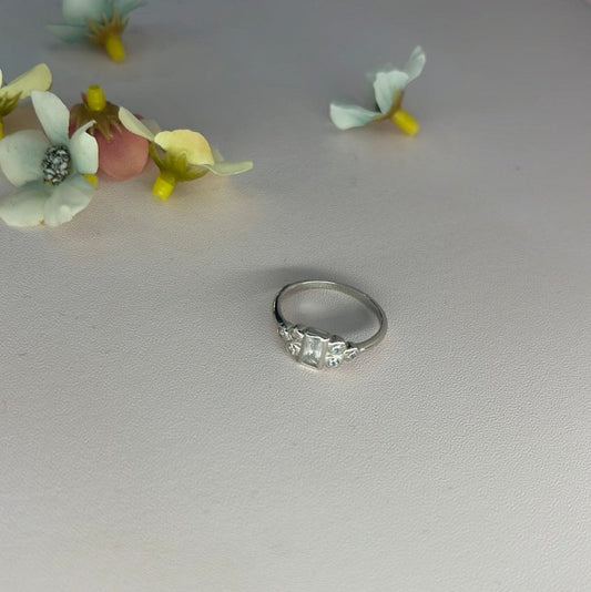Sleek Sophistication: Sterling Silver Geometric Ring