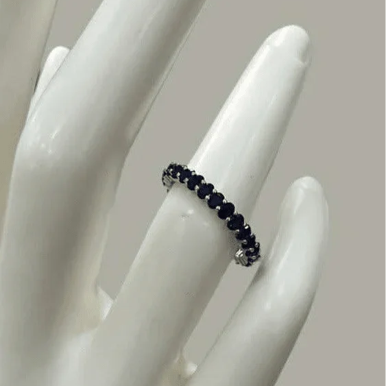 Gemstone Majesty Sterling Silver Ring - Ruby Size 6
