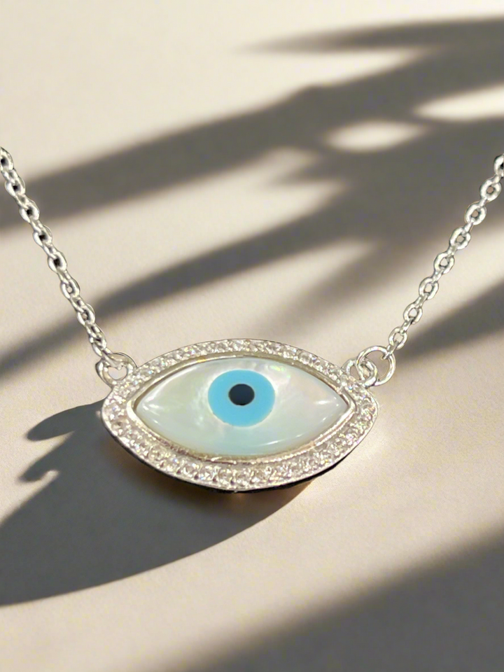 Sterling Silver Eye Necklace – A Symbol of Protection and Style