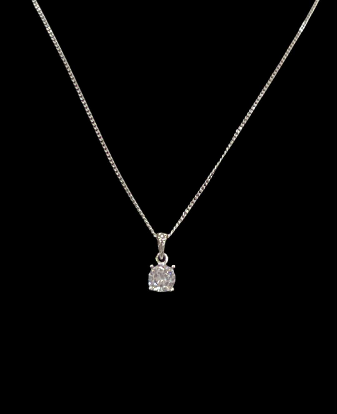 Tiny Heart & Diamond Sterling Silver Jewellery Set