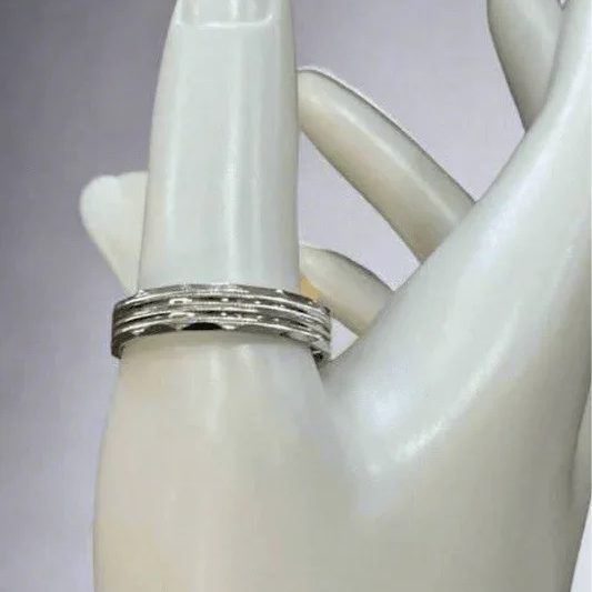 The Band Sterling Silver Men's Ring - 6