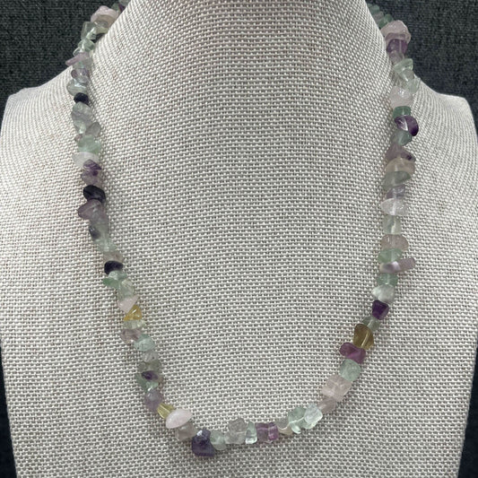 Handmade Mixed Semi-Precious Stone Necklace – Unique & Elegant Design - Saras Beads & Jewellery