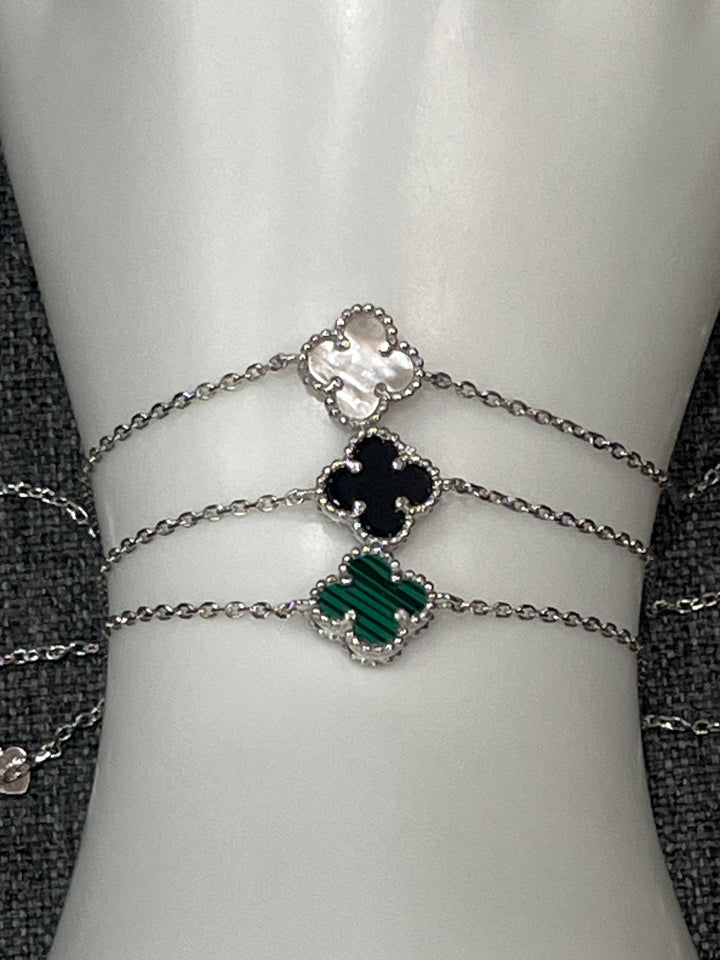 Sterling Silver Clover Bracelets – Perfectly Sized for Everyday Elegance