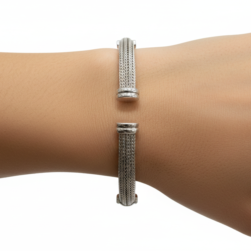 Double Star Sterling Silver Bracelet from Saras Beads - view 2