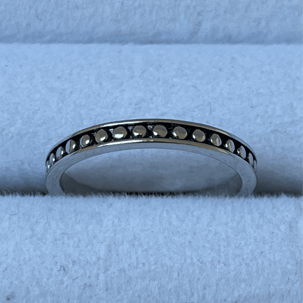 Sterling Silver Eternity Band Ring - 9