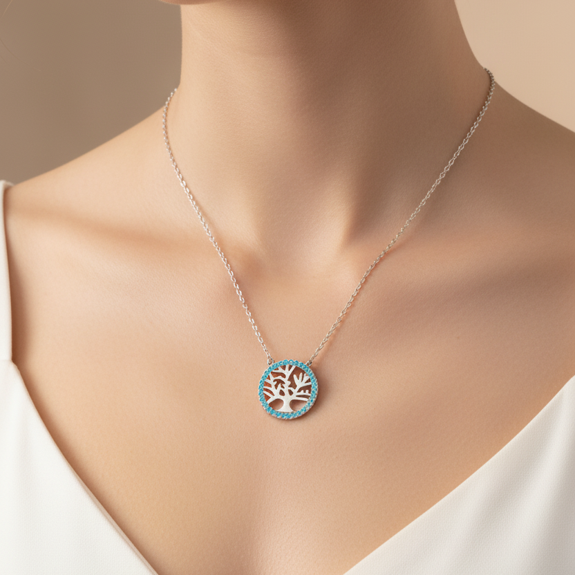 Sterling Silver Tree of Life Necklace