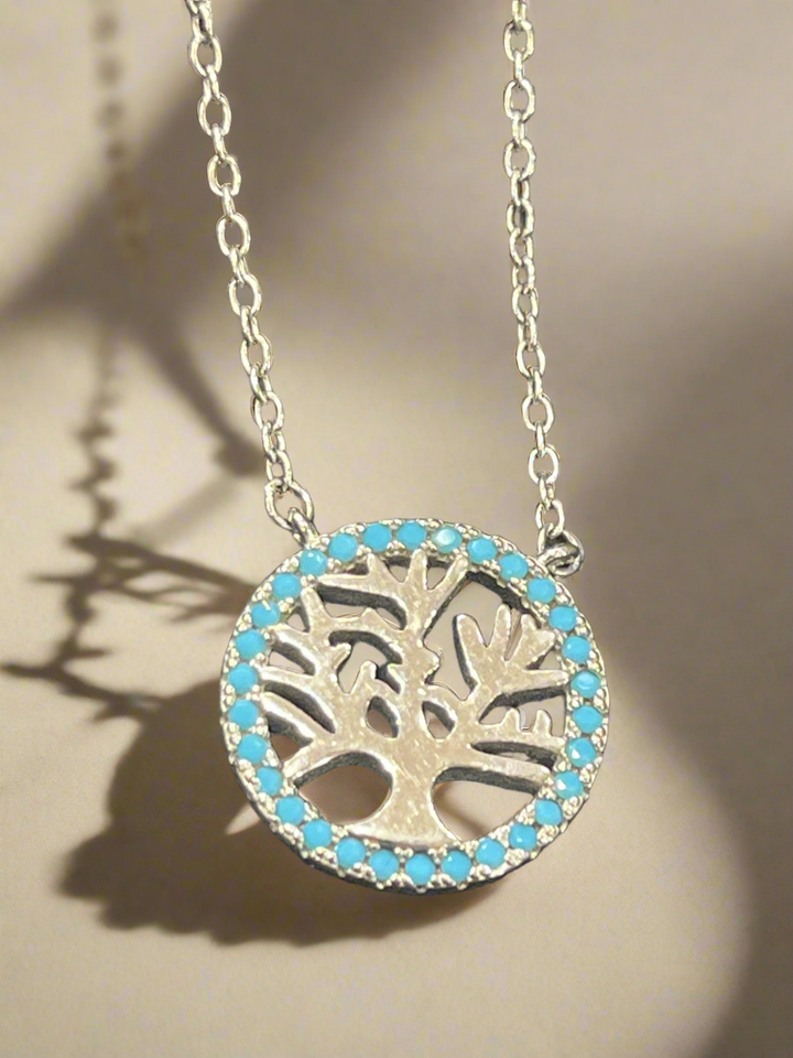 Whimsical Wonders: Sterling Silver Tree of Life Necklace