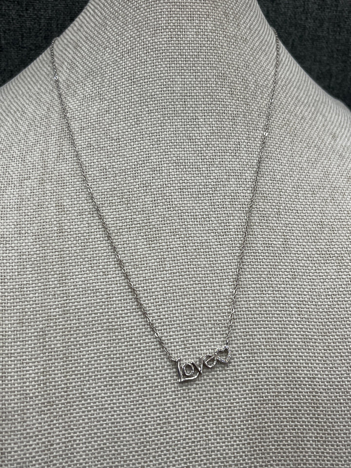 Eternal Embrace: Sterling Silver Love Necklace