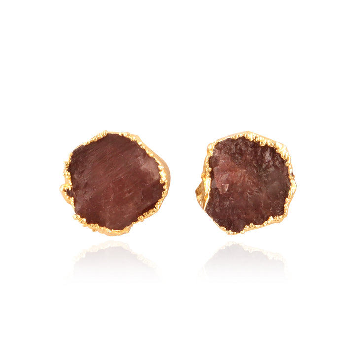 Petite Gleam: Handcrafted 18 Karat Gold-Plated Mini Stud Earrings