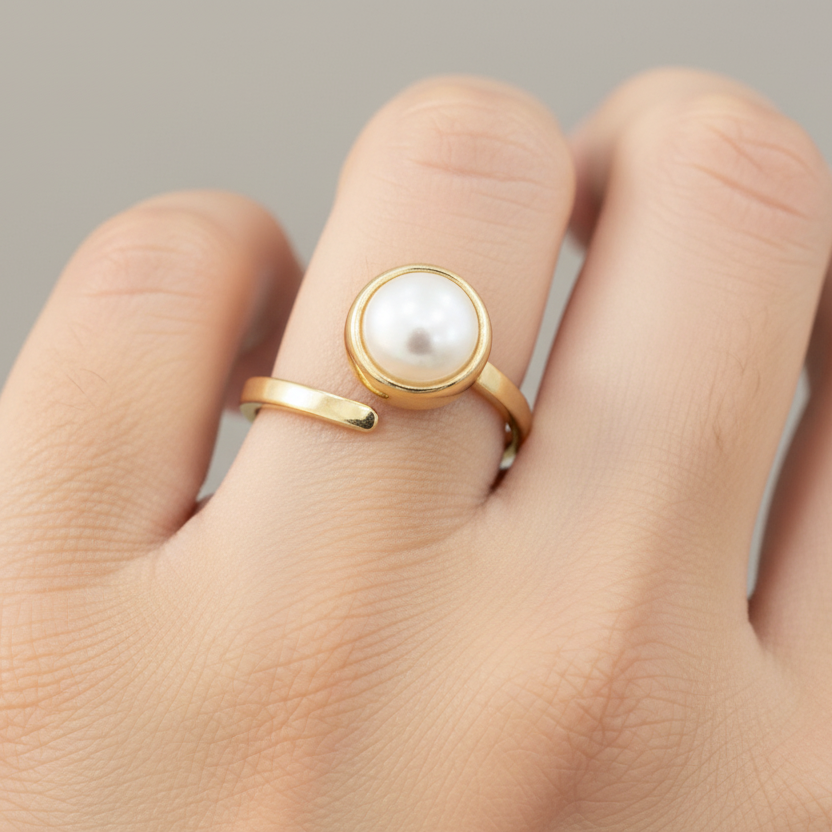 Handmade 18 Karat Gold Plated Pearl