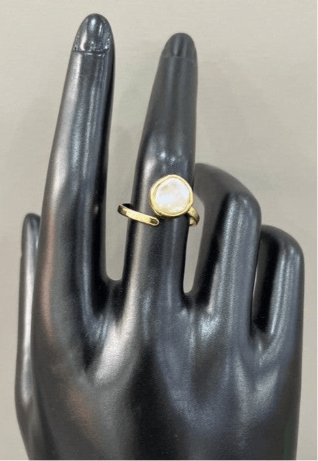 Celestial Radiance: Handmade 18 Karat Gold-Plated Pearl - Saras Beads & Jewellery