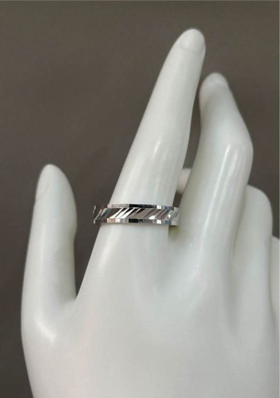 Modern Maze Sterling Silver Men's Ring