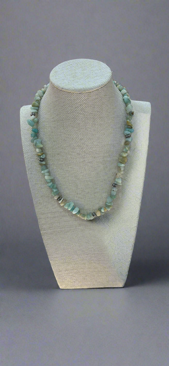 Amazonite Necklace: A Stunning Handcrafted Semi-Precious Gem