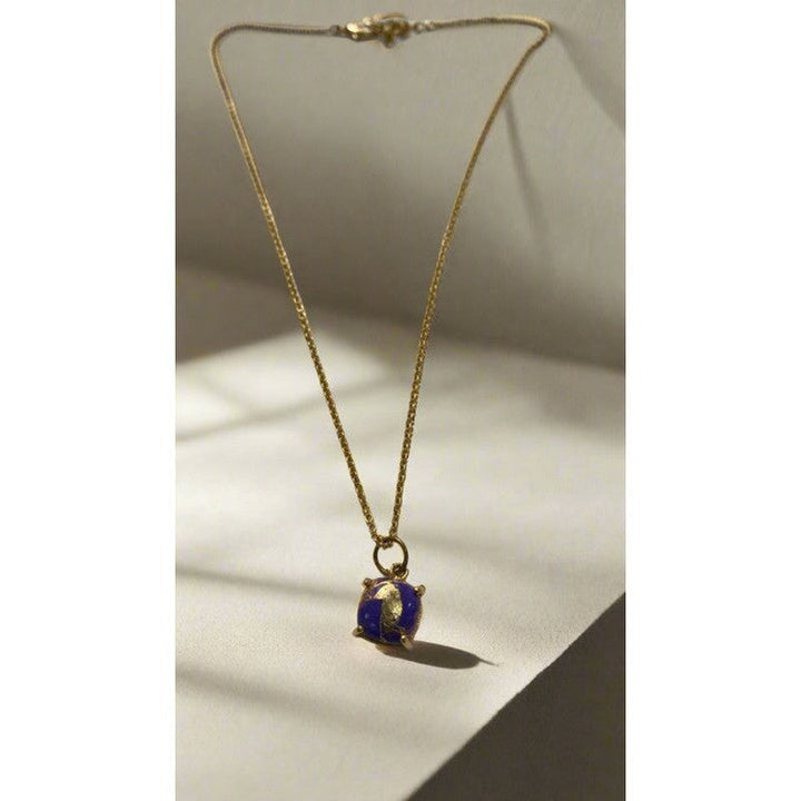 Amethyst Stone Handmade 18 Karat Gold Plated Necklace