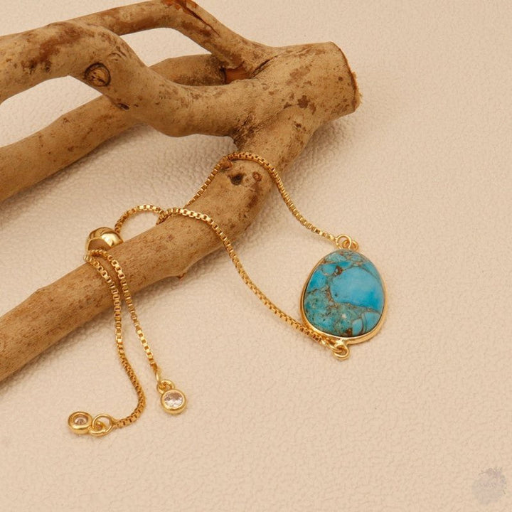 Blue Mohave Turquosie Pull-Up adjustable bracelet