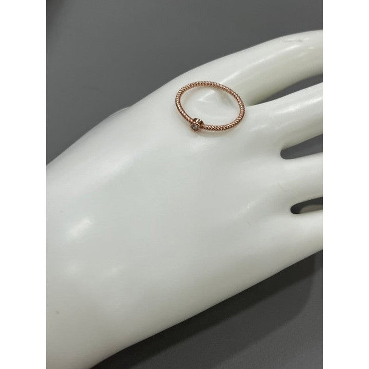 Bronze Elegance: Sterling Silver Ring with Bronze Accents