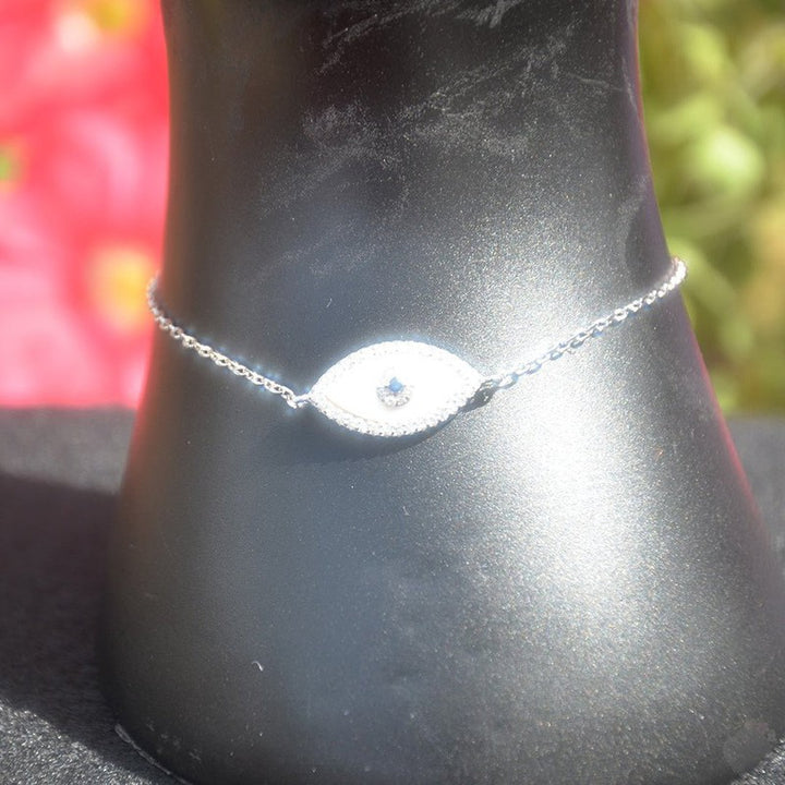 Chic Evil Eye Sterling Silver Bracelet