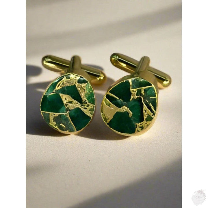 emerald cufflinks