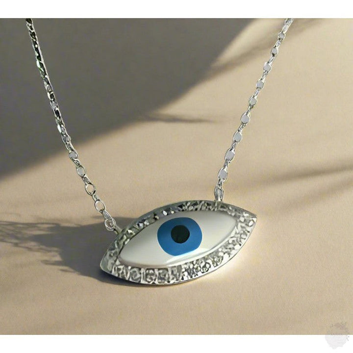 Enchanting Gaze: Sterling Silver Evil Eye Necklace