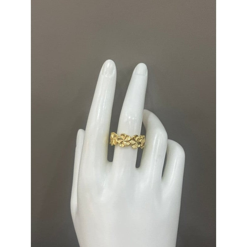 Exquisite Handmade Gold-Plated Ring with Unique Design