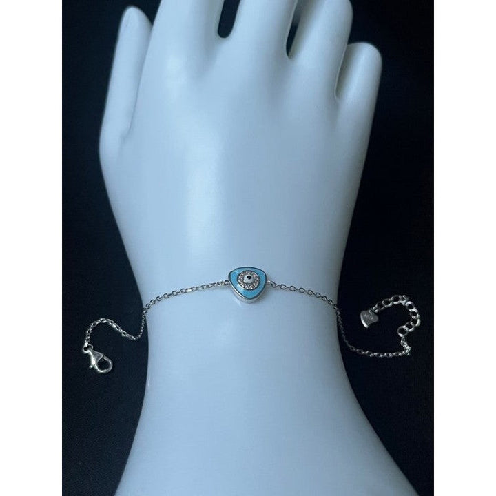 Geometric Evil Eye Bracelet