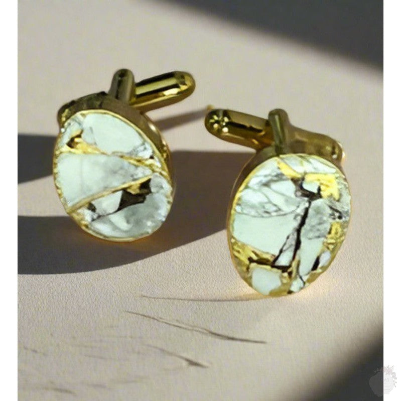 Golden Cufflinks Elegance