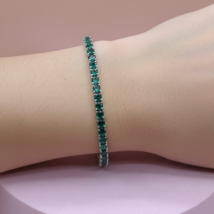 Sterling Silver CZ Tennis Bracelet