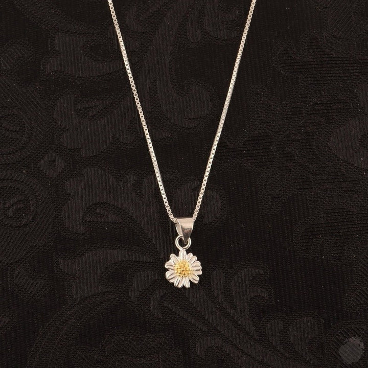 Handmade Sterling Silver Daisy Pendant