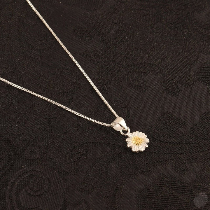 Handmade Sterling Silver Daisy Pendant