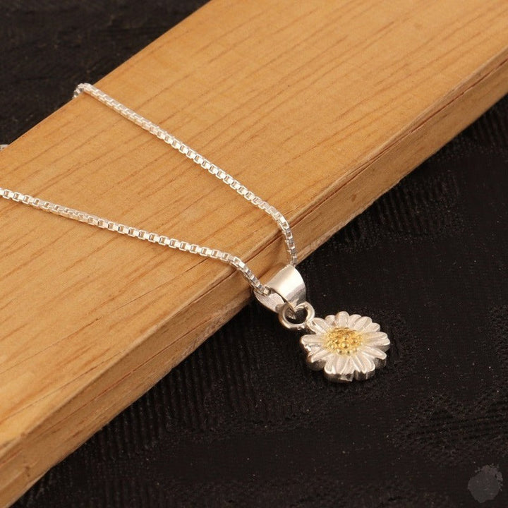 Handmade Sterling Silver Daisy Pendant