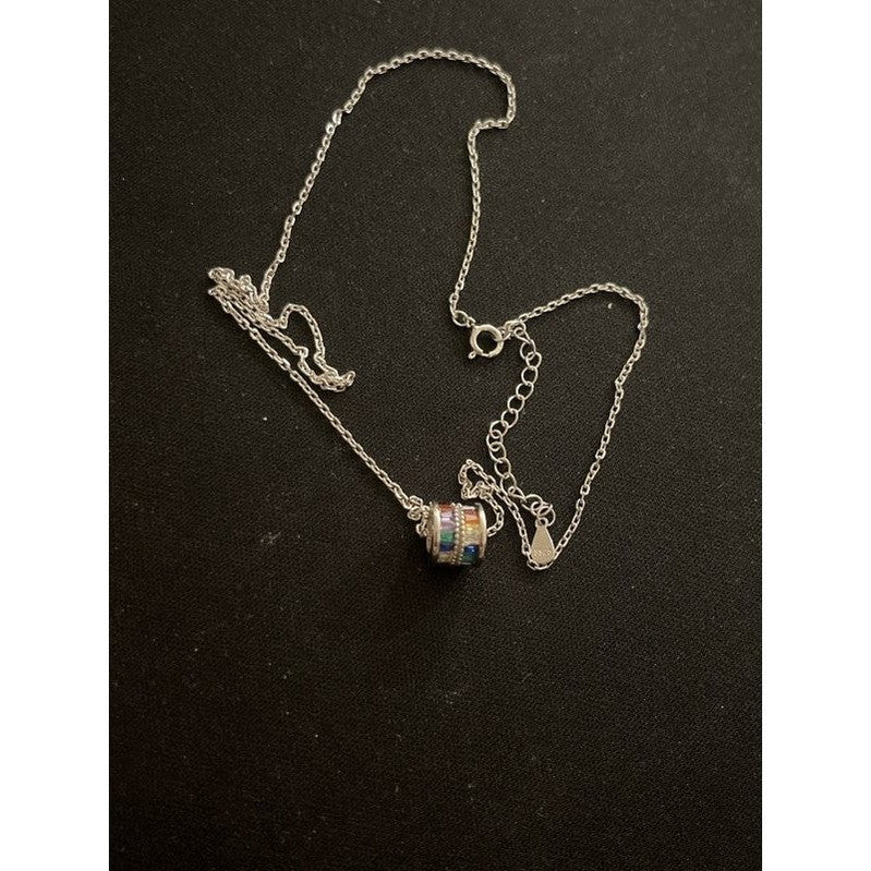 Kaleidoscope Roller Pendant Necklace