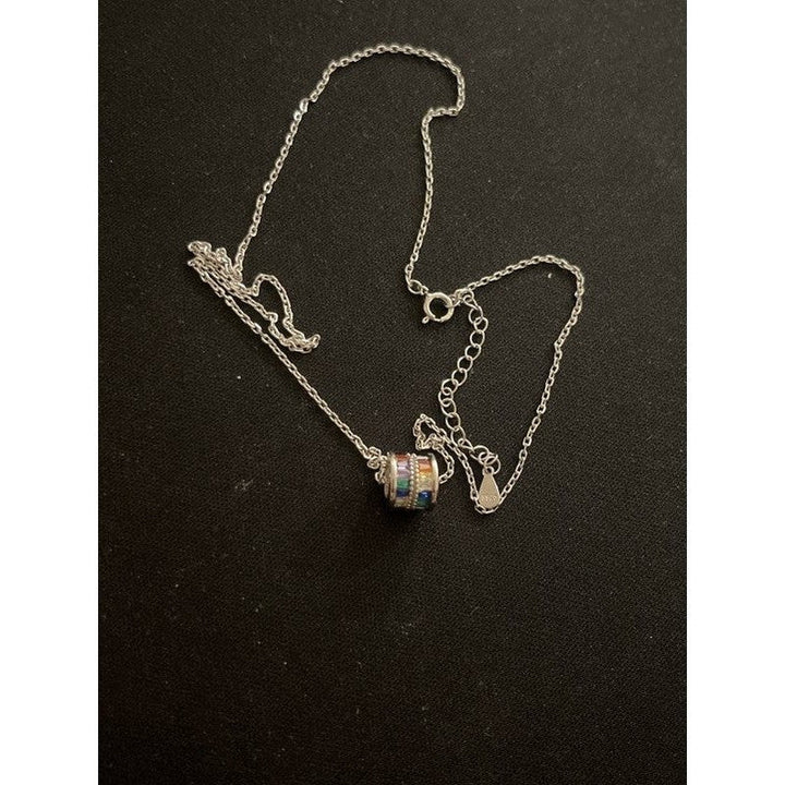 Kaleidoscope Roller Pendant Necklace