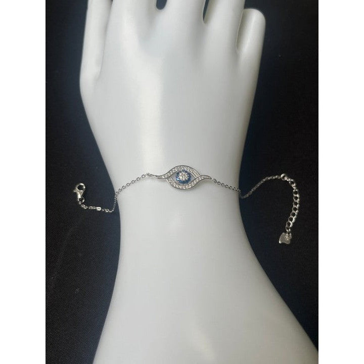 Mystical Sterling Silver Evil Eye Bracelet