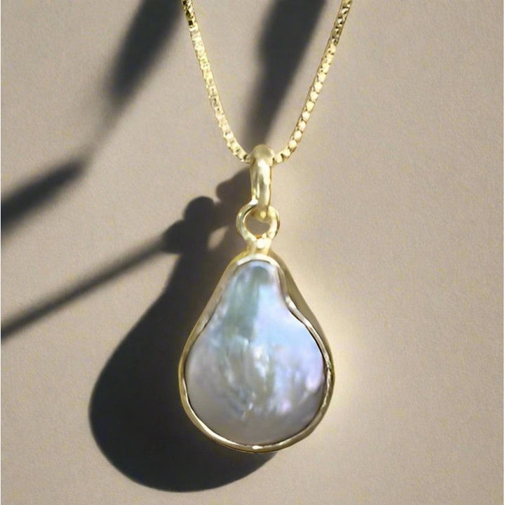 Opulent Opal: Gold-Plated Necklace