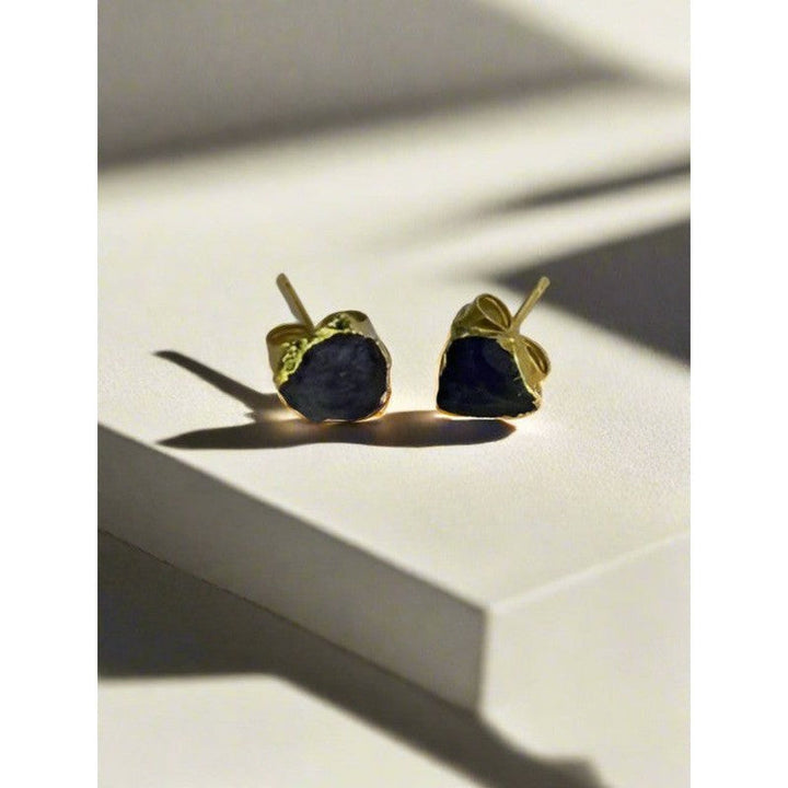 Petite Gleam: Handcrafted 18 Karat Gold-Plated Mini Stud Earrings