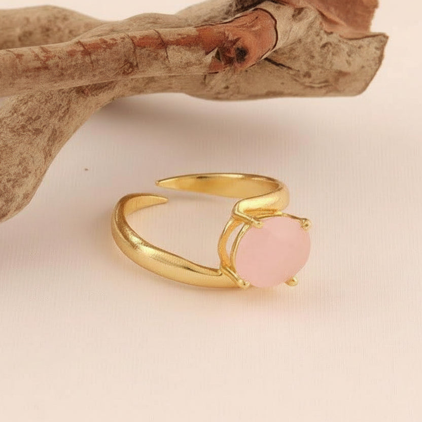 Pink Chalcedony Ring