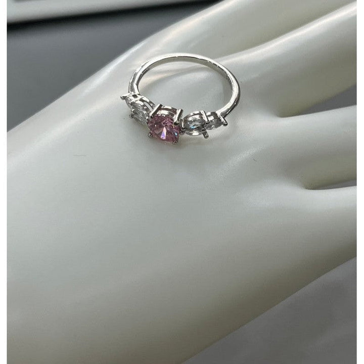 Radiant Bloom Rose Zirconia Ring