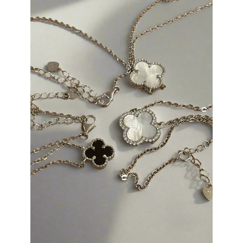 Radiant Flowering Necklaces: The Elegance of Sterling Silver Brilliance