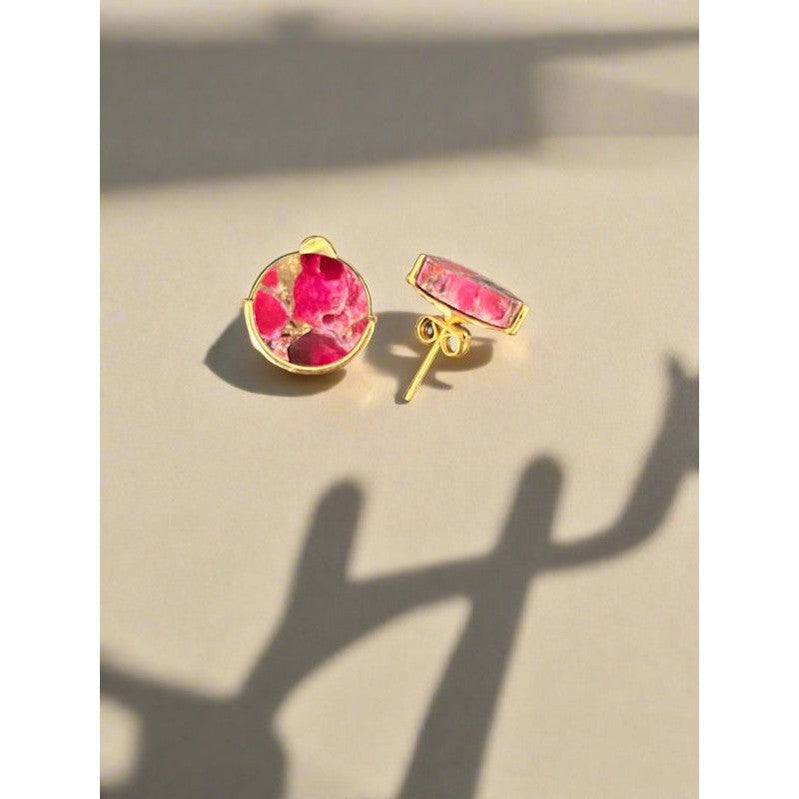 Ruby Mohave Stud Earrings