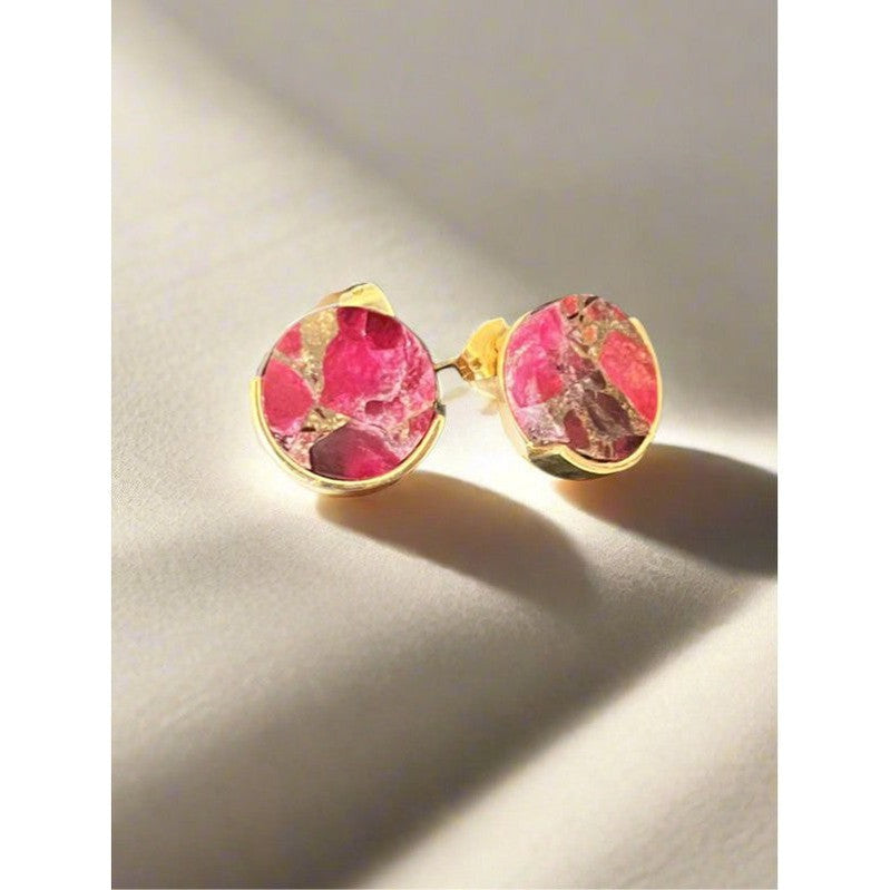 Ruby Mohave Stud Earrings