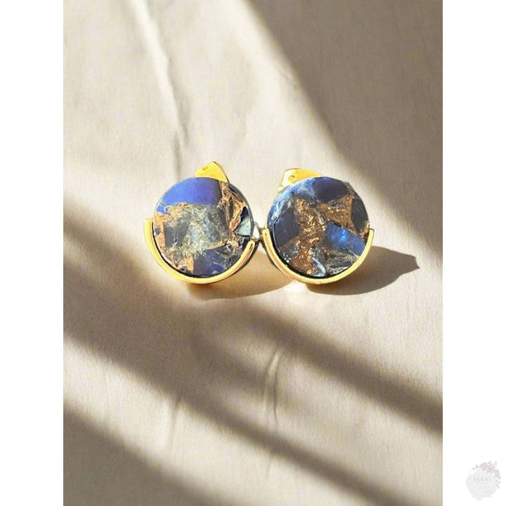 Sapphire Mohave Stud Earrings