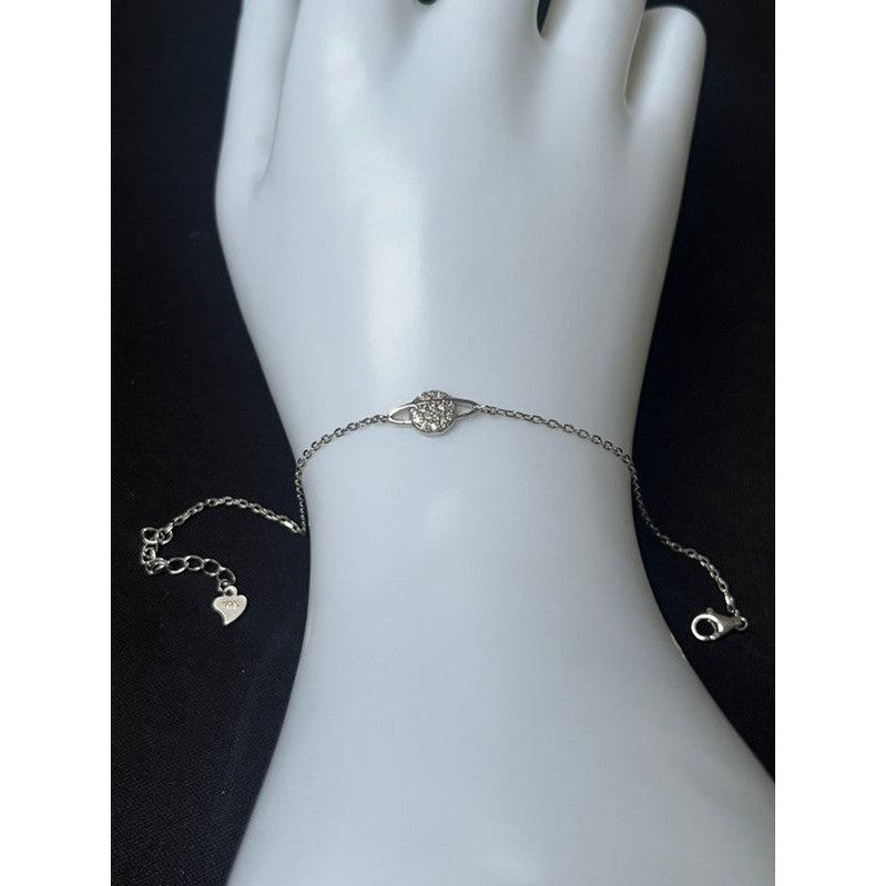 Saturn Sphere Sterling Silver Bracelet