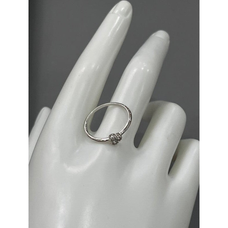 Silver Charm: Sterling Silver Floral Ring