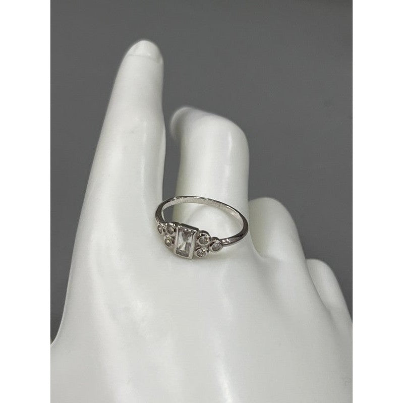 Sleek Silhouette: Sterling Silver Ring