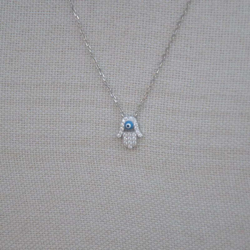 Small Hamsa Hand Necklace